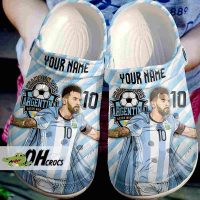Custom Argentina Champion 2022 Messi Crocs Shoes