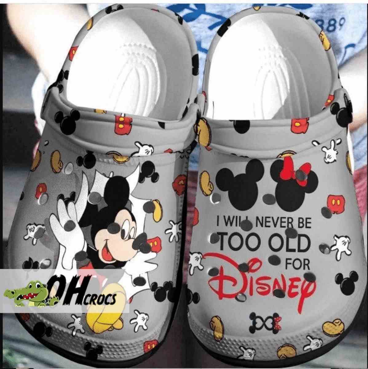Disney Nostalgia Mickey Crocs Shoes 1