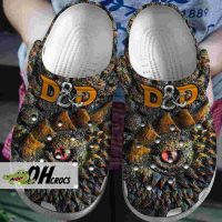 Dungeons & Dragons Golden Dragon Eye Crocs Mystical Clog Shoes