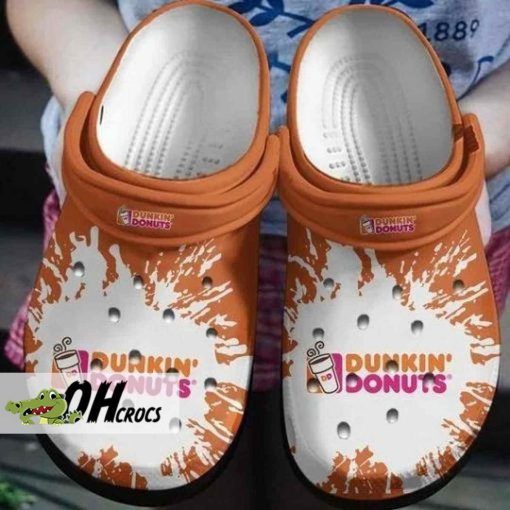 Dunkin Donuts Crocs Mocha Drizzle Morning Brew Clog Shoes Gift