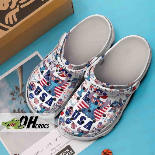 God Bless The USA 1776 Party Crocs Shoes