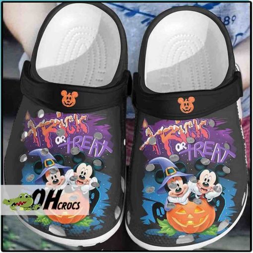 Halloween Mickey Minnie Trick or Treat Crocs Clogs Shoes