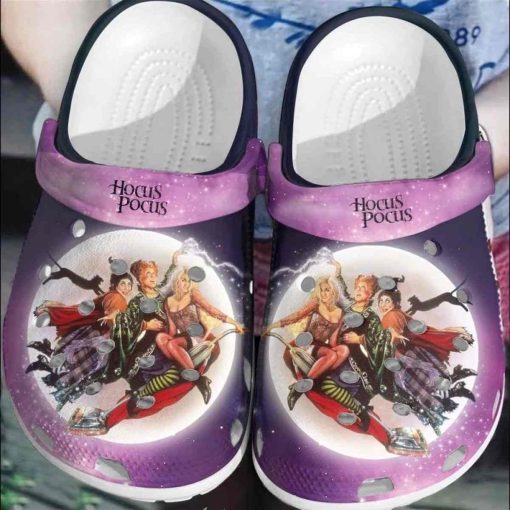 Hocus Pocus Sisters Flight Crocs Clogs Comfort Shoes