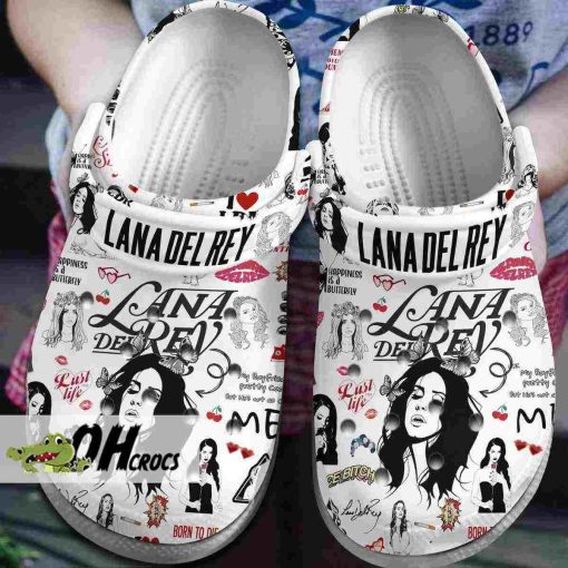 Lana Del Rey Born to Die Inspired Crocs Clogs Shoes