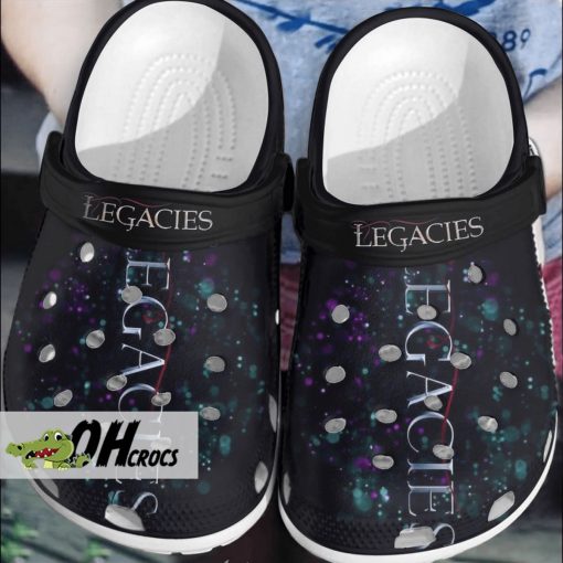 Legacies Cosmic Space Black Crocs Clog Shoes