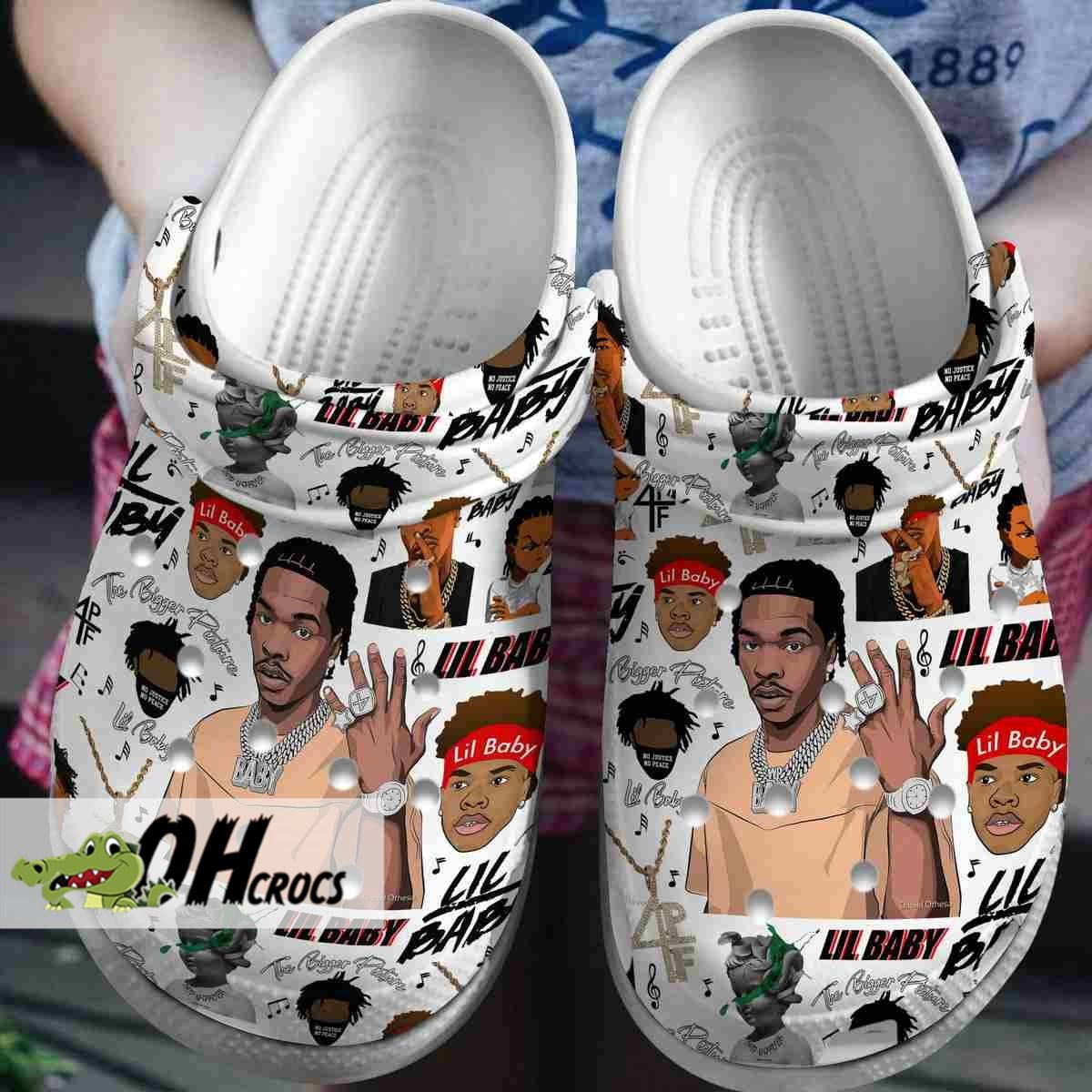 Lil Baby Custom Rap Icon Crocs Clog Shoes for All Fans 3