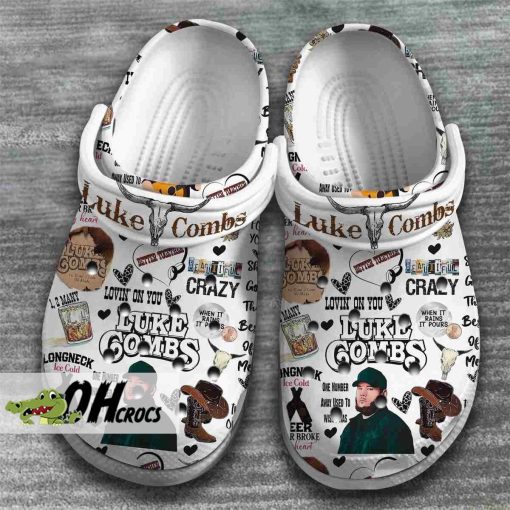 Luke Combs Lovin’ On You Crocs Beer Never Broke My Heart Clogs Shoes