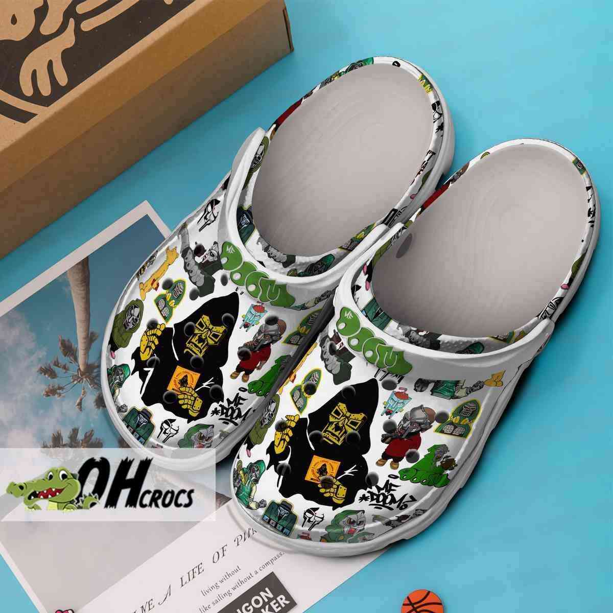 MF DOOM Mask Tribute Crocs Clog Comfortable Shoes 1