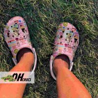 Meghan Trainor Lyrics Pink Crocs Comfort Clogs Shoes 3