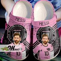Messi Miami Club Pink Edition Crocs Shoes