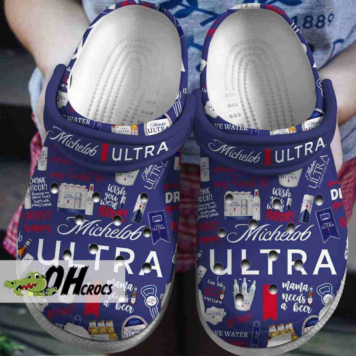 Michelob Ultra Beer Lovers Comfort Crocs Shoes 2