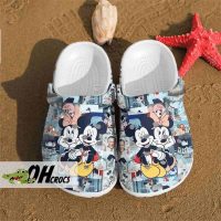 Mickey Graffiti Art Crocs Shoes 1
