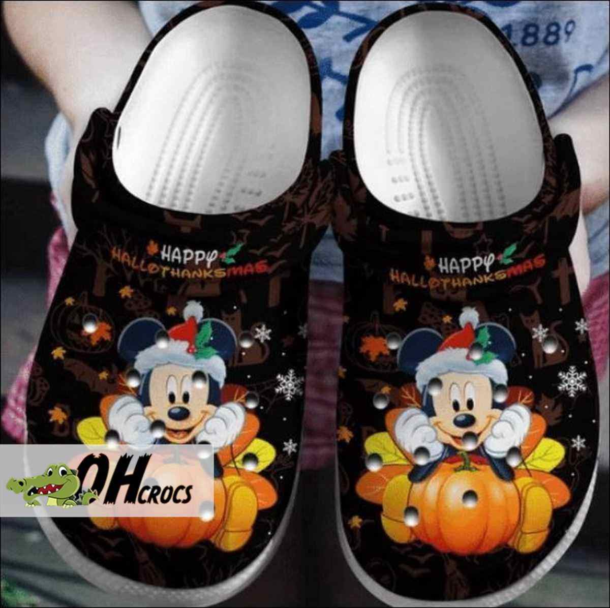 Mickey Halloween Harvest Crocs Shoes