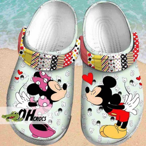 Mickey Minnie Love Story Crocs Shoes