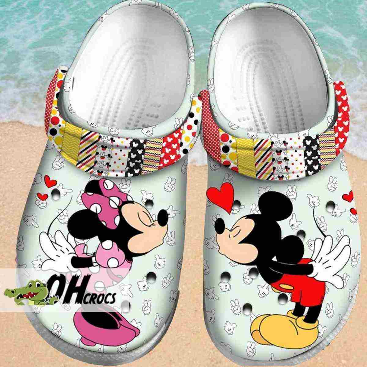 Mickey Minnie Love Story Crocs Shoes 1