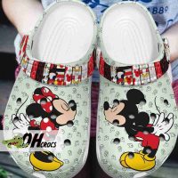 Mickey Minnie Playful Kiss Crocs Band Clogs Shoes 2