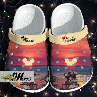 Mickey Minnie Sunset Silhouette Crocs Clog Shoes 2