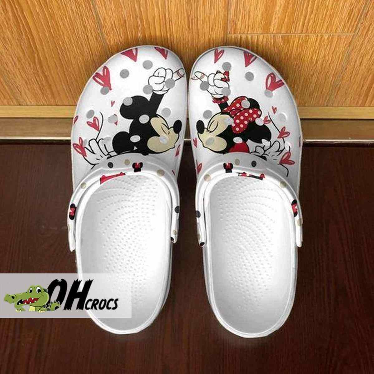 Mickey Minnie Sweethearts Crocs Classic Clogs Shoes