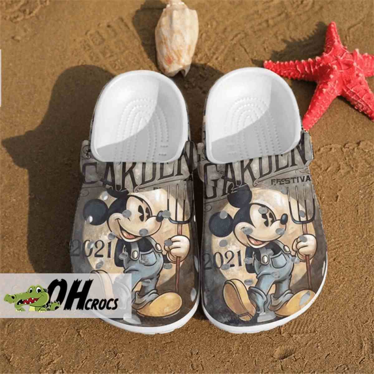 Mickey Mouse Gardener Festival Crocs Clog Shoes 1