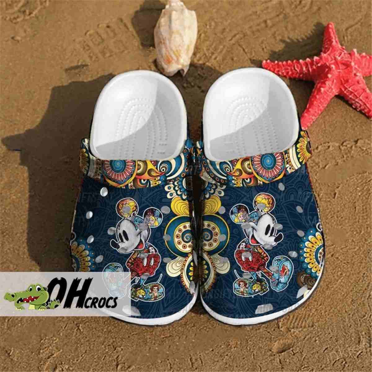 Mickey Mouse Magical Mandala Crocs Clog Shoes