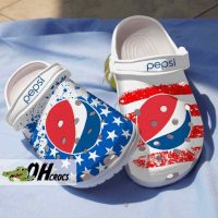 Pepsi Crocs Starry American Flag Soda Pop Design Clog Shoes Gift 1