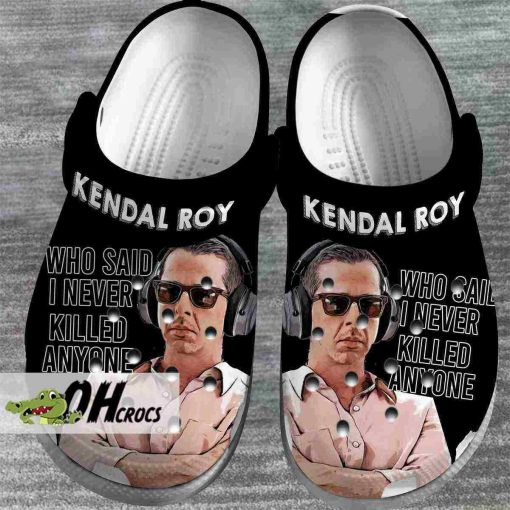 Succession Kendall Roy Crocs Black Clog Shoes