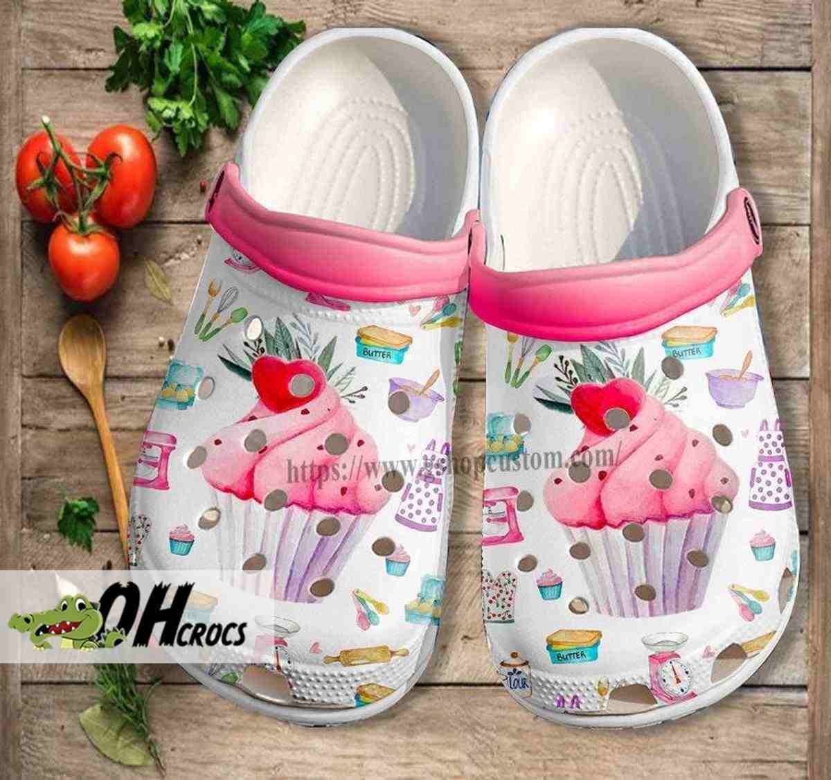 Sweet Treats Baking Themed Crocs Clogs for Culinary Moms