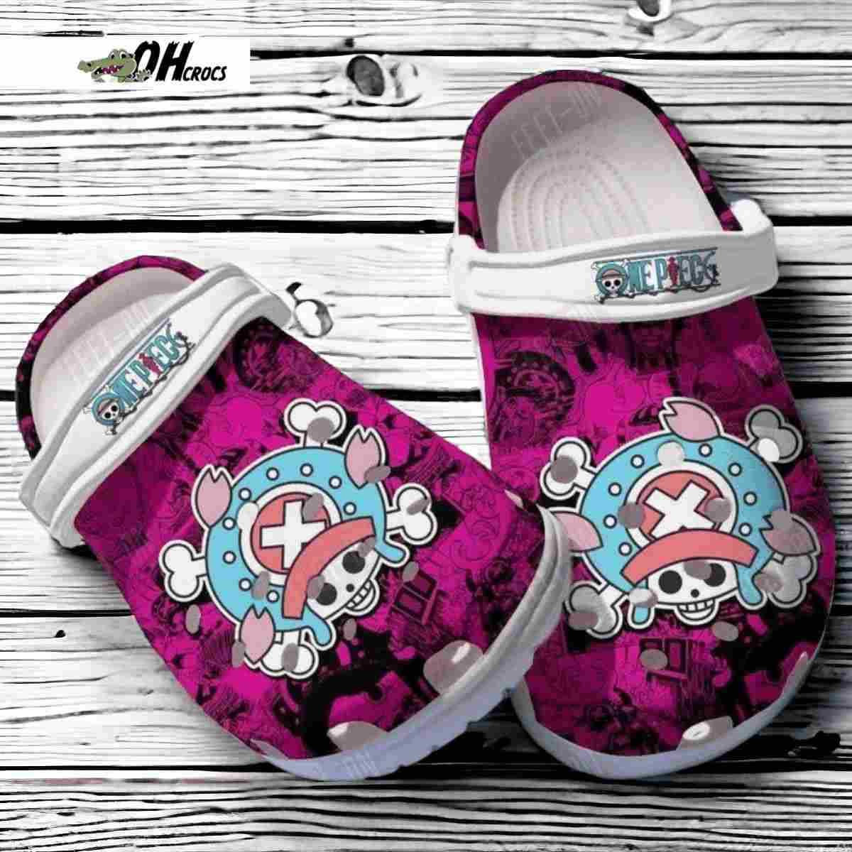 Anime One Piece Chopper Icons Crocs Clog Shoes Gift