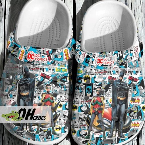 Comic Batman And Robin Crocs Shoes Gift