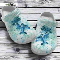 Couple Sea Turtles Love The Ocean Shoes Croc For Turtle Lovers Crocs Clog Shoes Gift