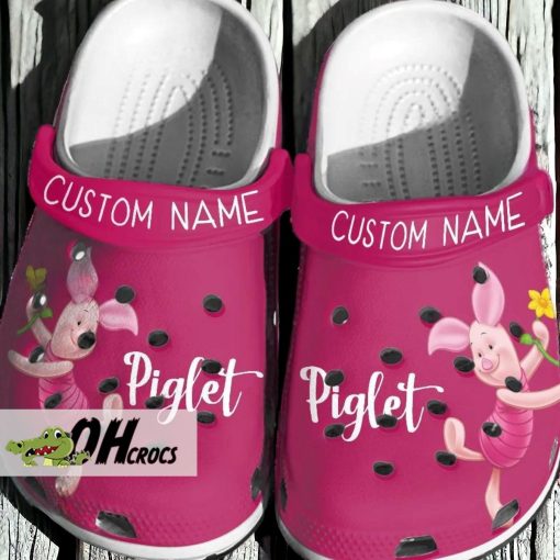 Custom Piglet’s Playful Crocs Shoes Gift