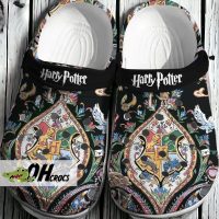 Harry Potter Floral Hogwarts Crocs For Girlfriend Gift