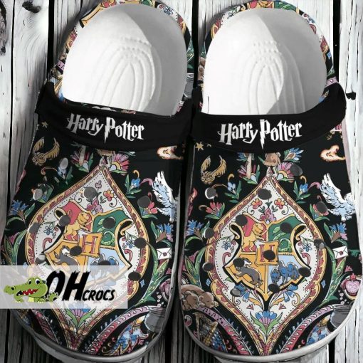 Harry Potter Floral Hogwarts Crocs For Girlfriend Gift