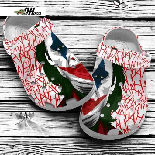 Heath Ledger Joker Clogs Men Dark Knight Horror Movie Crocs Footwear Gift