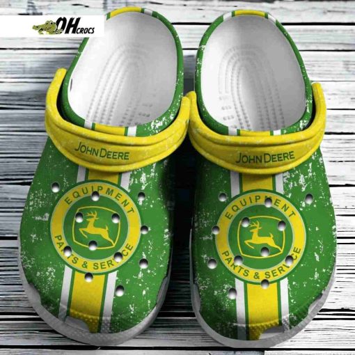 John Deere Inspired Comfortable Clogs Shoes Tractor Fans Design Gift