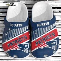Nfl Football New England Patriots Crocs Clog Shoes Gift