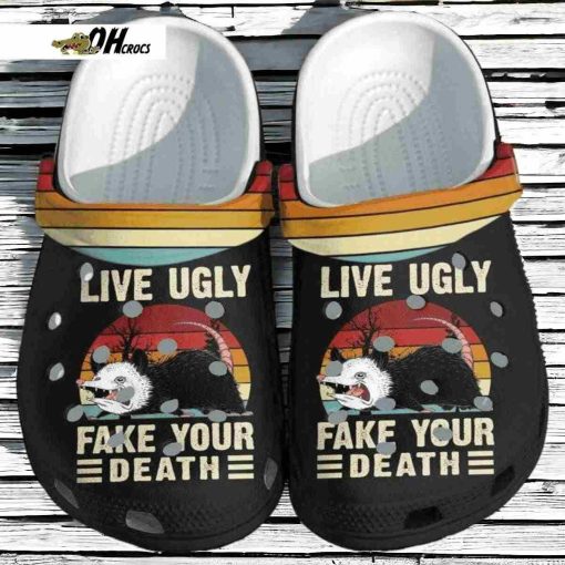 Opossum Funny Live Ugly Shoes Crocs Clogs Gift