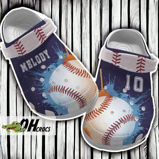 Painting Baseball Shoes Crocs For Men Women Gift