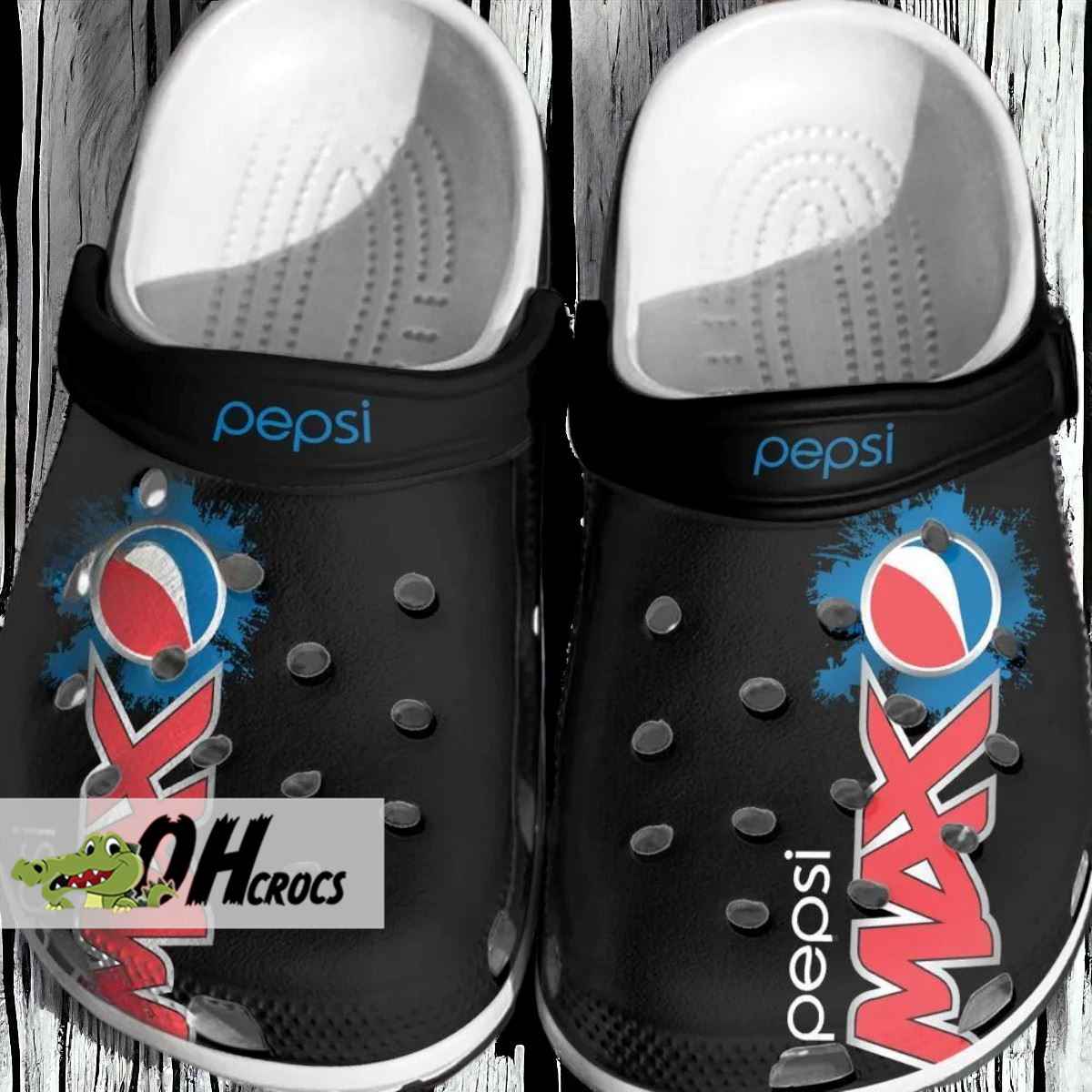 Pepsi Max Black Crocs Shoes Gift