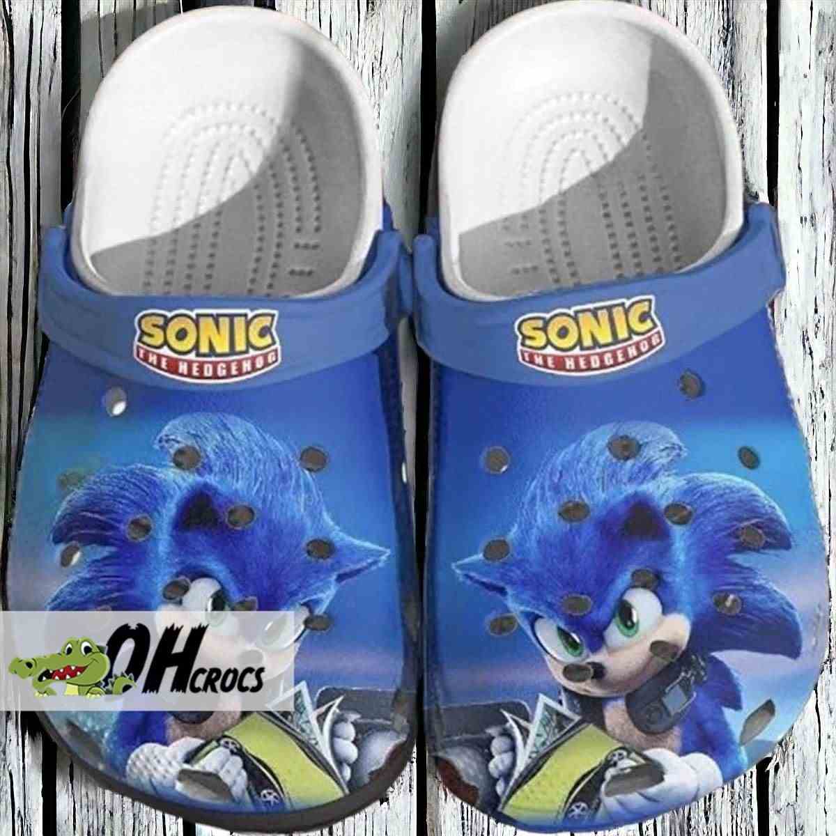 Sonic The Hedgehog Crocs Kids Gift