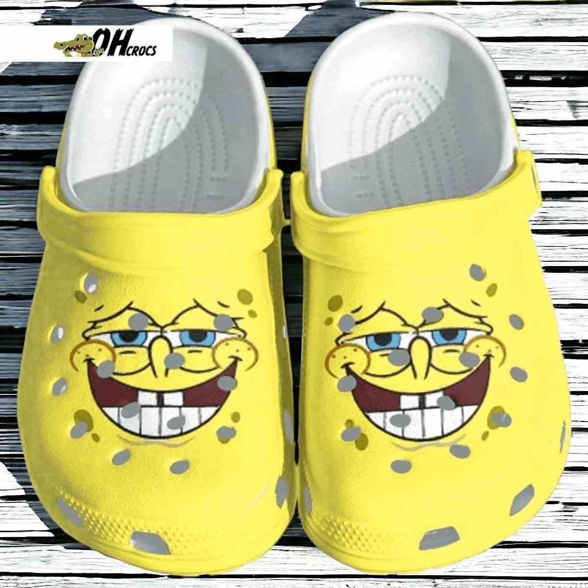 Spongebob Squarepants Cartoon Adults Crocs Clog Shoes Gift